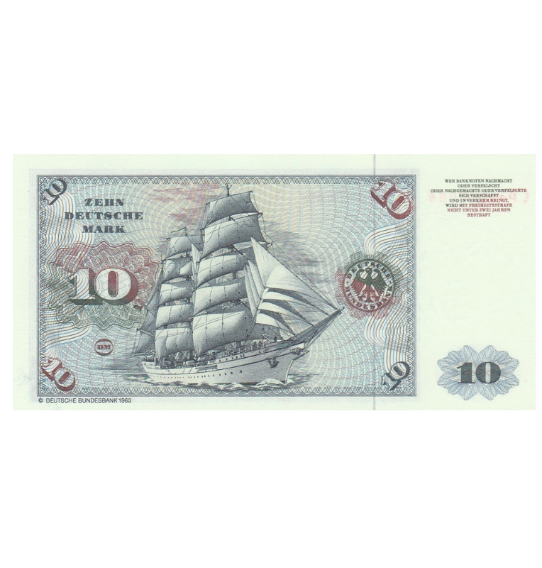 Alemania 10 Mark 1980 Pick 31d